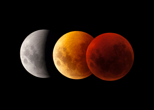Composite Image Lunar Eclipse Wall Decal