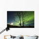 Moonset and Northern Lights Wall Decal