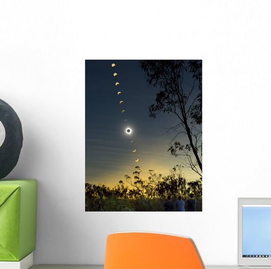 Solar Eclipse Composite Queensland Wall Decal Design 2