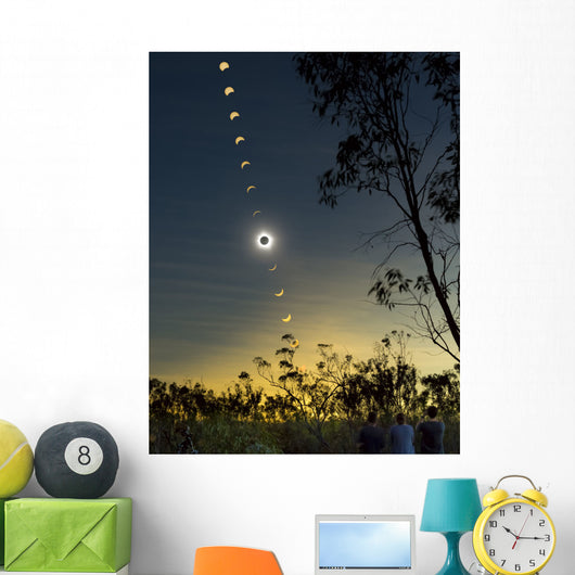 Solar Eclipse Composite Queensland Wall Decal Design 2
