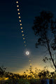 Solar Eclipse Composite Queensland Wall Decal Design 1