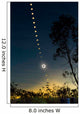 Solar Eclipse Composite Queensland Wall Decal Design 1