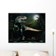 Albertosaurus Hunts Moonlight Wall Decal