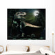 Albertosaurus Hunts Moonlight Wall Decal