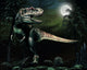 Albertosaurus Hunts Moonlight Wall Decal