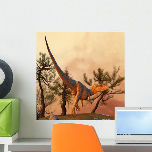 Allosaurus Large Theropod Dinosaur Wall Decal