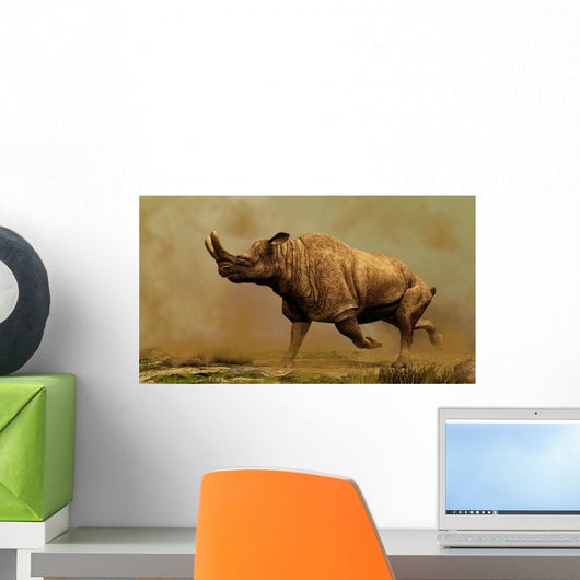Brontotherium Family Extinct Mammals Wall Decal