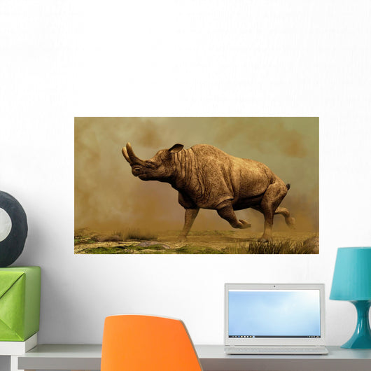 Brontotherium Family Extinct Mammals Wall Decal