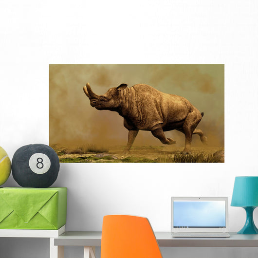 Brontotherium Family Extinct Mammals Wall Decal