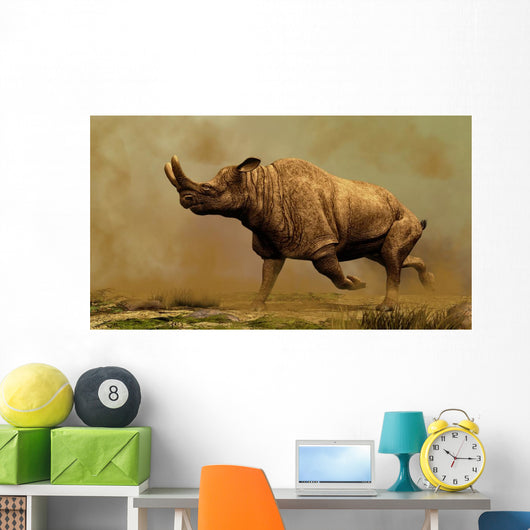 Brontotherium Family Extinct Mammals Wall Decal