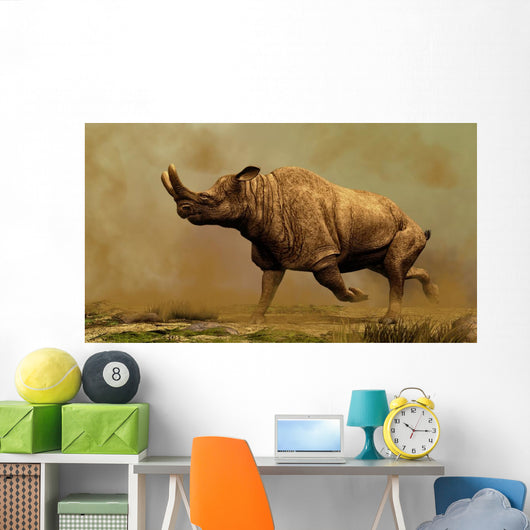 Brontotherium Family Extinct Mammals Wall Decal