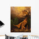 Camarasaurus Adult and Offspring Wall Decal
