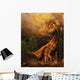 Camarasaurus Adult and Offspring Wall Decal