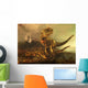 Pair Carnotaurus Dinosaurs Prowl Wall Decal