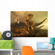 Pair Carnotaurus Dinosaurs Prowl Wall Decal