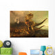 Pair Carnotaurus Dinosaurs Prowl Wall Decal