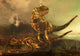 Pair Carnotaurus Dinosaurs Prowl Wall Decal