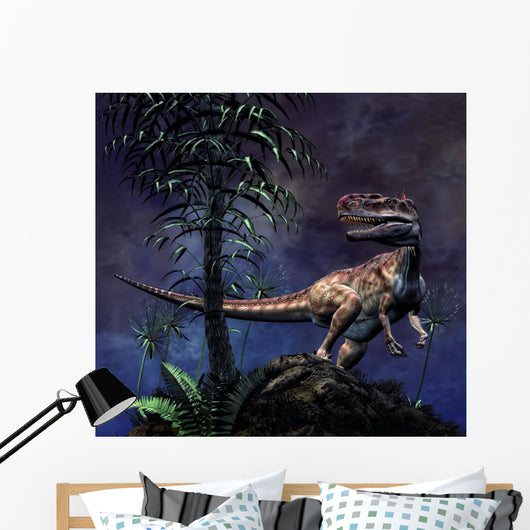 Monolophosaurus Was Theropod Dinosaur Wall Decal