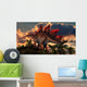 Distinctive Shape Stegosaurus Stands Wall Decal