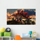 Distinctive Shape Stegosaurus Stands Wall Decal
