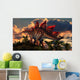 Distinctive Shape Stegosaurus Stands Wall Decal