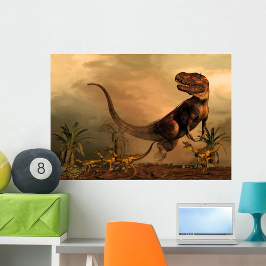 Torvosaurus Prowl While Group Wall Decal