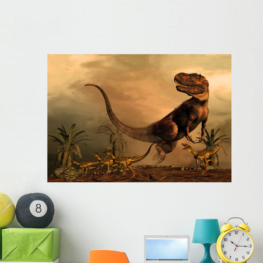 Torvosaurus Prowl While Group Wall Decal