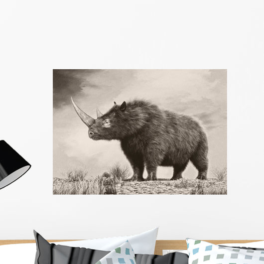 Woolly Rhinoceros Is Extinct Wall Decal