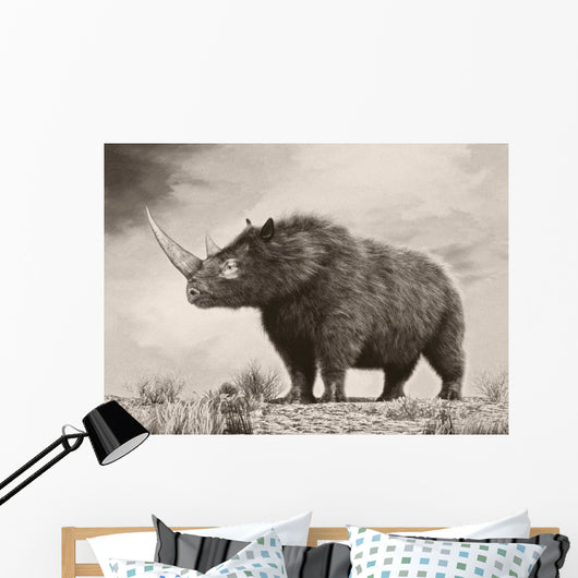 Woolly Rhinoceros Is Extinct Wall Decal