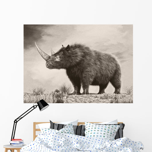 Woolly Rhinoceros Is Extinct Wall Decal