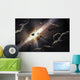 Astronomical Illustration Depicting Collision Wall Decal