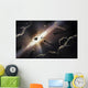 Astronomical Illustration Depicting Collision Wall Decal