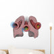 Lungs and Bronchioles Depicting Wall Decal
