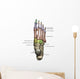 3D Model Foot Bones Labeled Wall Decal