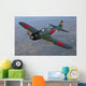 A6m Japanese Zero Flying Front Wall Decal