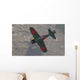 A6m Japanese Zero Flying over Fields Wall Decal