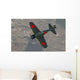 A6m Japanese Zero Flying over Fields Wall Decal