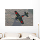 A6m Japanese Zero Flying over Fields Wall Decal