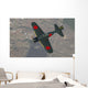 A6m Japanese Zero Flying over Fields Wall Decal