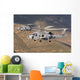 Two Mh-60 Helicopters Us Wall Decal