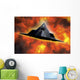 F-117 Nighthawk Flying Mach Wall Decal