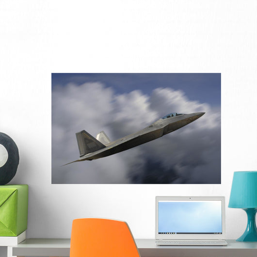 F-22 Raptor Flying Wall Decal