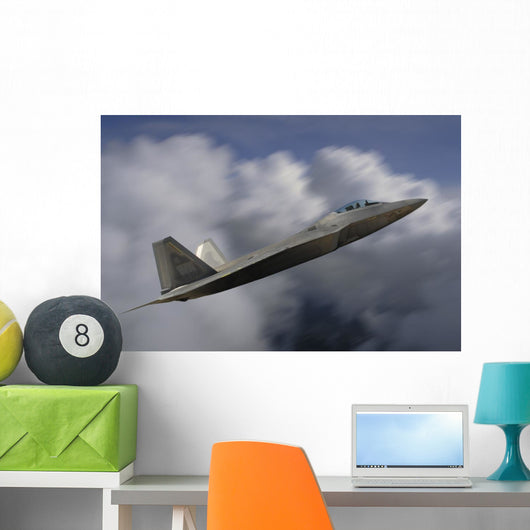 F-22 Raptor Flying Wall Decal
