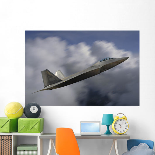 F-22 Raptor Flying Wall Decal