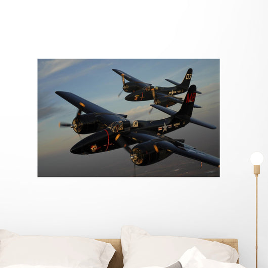 F7f Tigercats Formation Flight Wall Decal