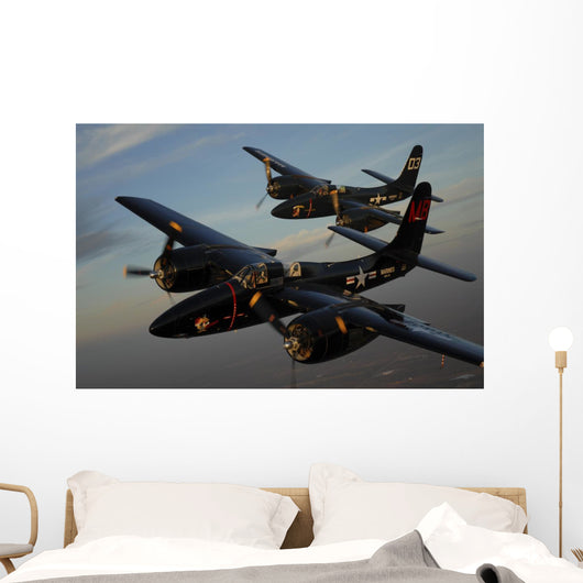 F7f Tigercats Formation Flight Wall Decal
