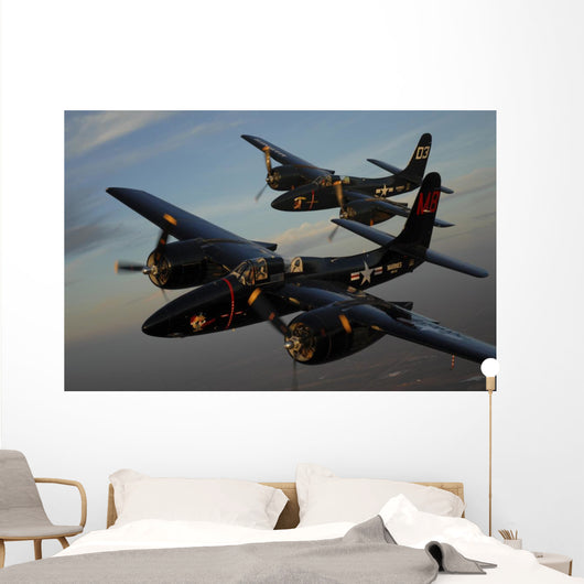 F7f Tigercats Formation Flight Wall Decal