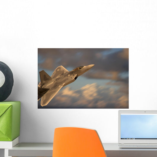 F-22 Raptor Flying High-speed Wall Decal