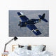 Grumman F4f Wildcat Flying Wall Decal
