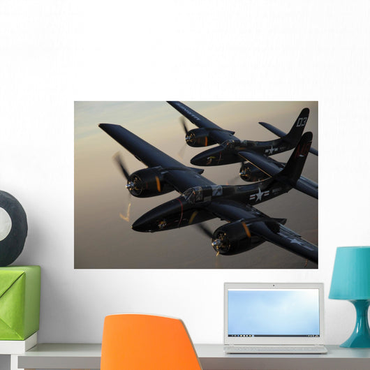 F7f Tigercats Flying over Wall Decal